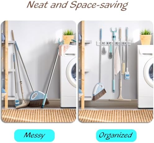 OUTNILI Mop and Broom Holder Wall Mount - Image 3