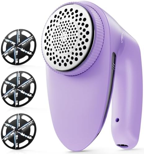POPCHOSE Fabric Lint Shaver, 6-Leaf Blades & 2 Speed, Rechargeable by Popularchoicesfromhere