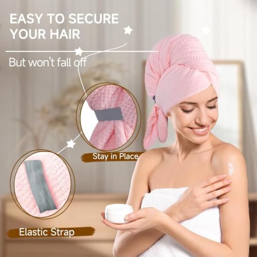 Microfiber Hair Wrap Towel for Women, Quick-Dry & Absorbent - Image 2