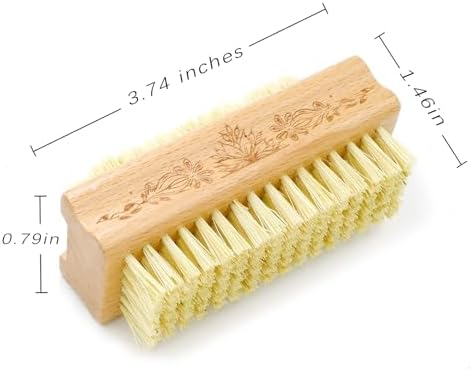 Wooden Fingernail Brush, Nail Scrubber Crush - Image 3