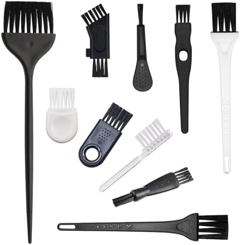 10pcs Mini Cleaning Brush Kit, Nylon Brushes, Razor Shaver Brush by Unknown