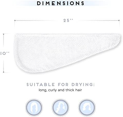 SimpleField 2 Pack Microfiber Hair Towel Wrap - Image 5