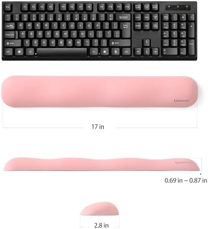 UnivoColors Design-Wave Set of Wrist Rest, Artificial Sheepskin+Memory - Image 5