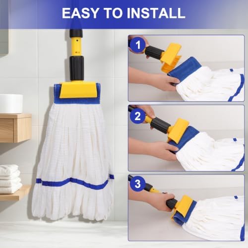 Heavy Duty Commercial Mop Head Replacement Microfiber Tube Mop Heads - Image 3