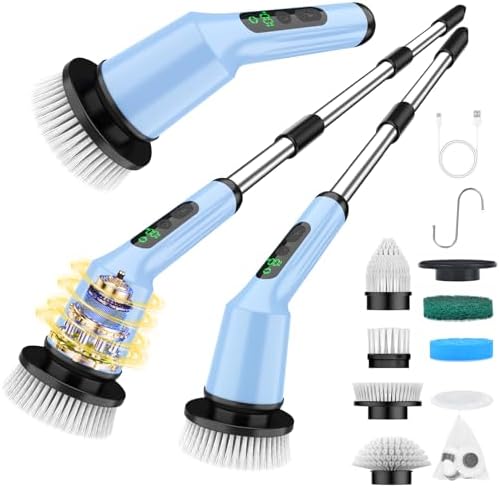 Electric Spin Scrubber for Bathroom, Shower Scrubber by CTMAST