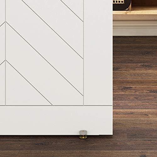 National Hardware Sliding Door Hardware Double Floor Guide, Brushed Gold - Image 2