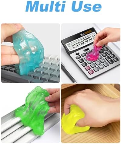 Car Cleaning Gel 4-Pack, Reusable Putty - Image 4