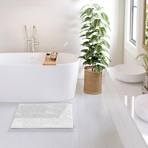 Hearth & Harbor Bathroom Rugs, Chenille Bath Mat - Image 4