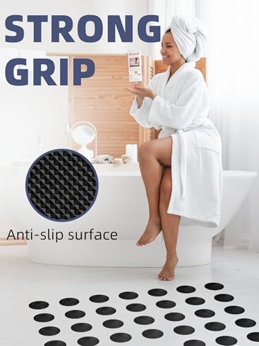 Secopad 24PCS Round Non Slip Bathtub Stickers - Image 3