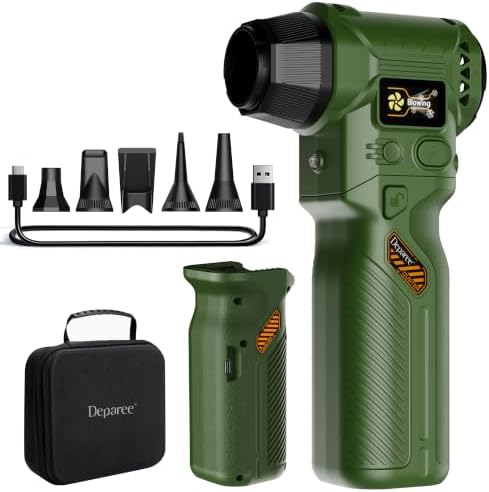 J40 Next-Gen Smart Air Blower, Compressed Air Duster, 2 Swappable Batteries by Deparee