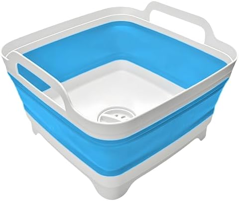 Collapsible Wash Basin 9L, Foldable Dish Tub by MontNorth