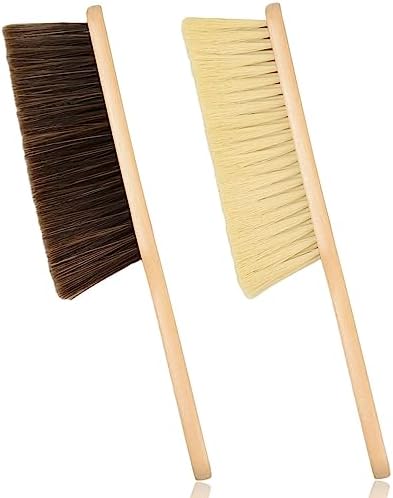 2 Pieces Woooden Dust Brush Hand Broom Bench Brush by Dazzhues