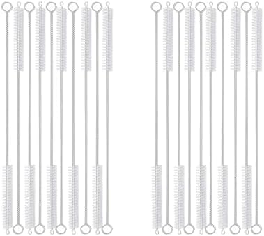 20PCS Straw Cleaner Brush kit, Straw Brush of 8mm-10.6 inch by KINGSEM