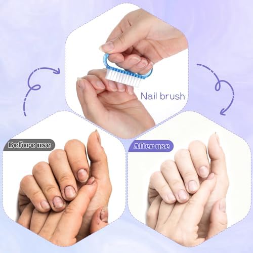 420 Pcs Handle Grip Nail Brush Bulk, 5 Colors Nail Scrub Brush - Image 5