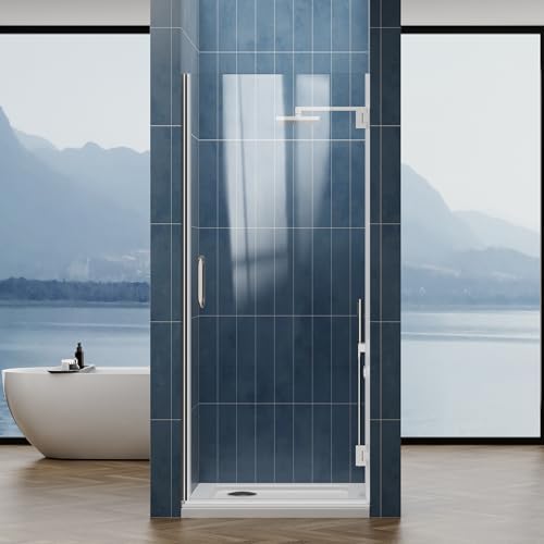 3/8" Frameless Pivot Shower Door, 304 SS, Brushed Nickel by YTSAHSTT