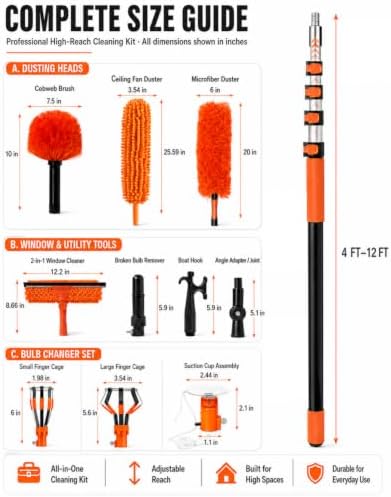 20 FT Ceiling Fan Cleaner Dusters - Image 6