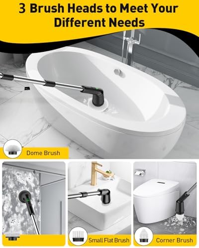 Electric Spin Scrubber for Bathroom, Shower Scrubber - Image 4