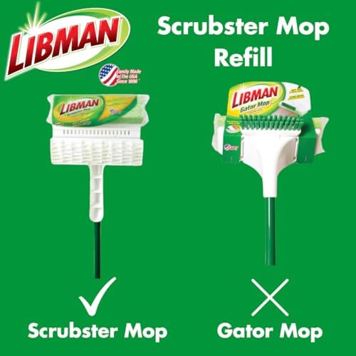 Libman Commercial Scrubster Mop Refill | Case of 6 - Image 2