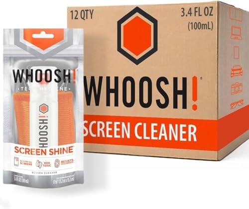 WHOOSH! Screen Shine Go XL – Screen Cleaner Kit, 3.4 fl oz by WHOOSH