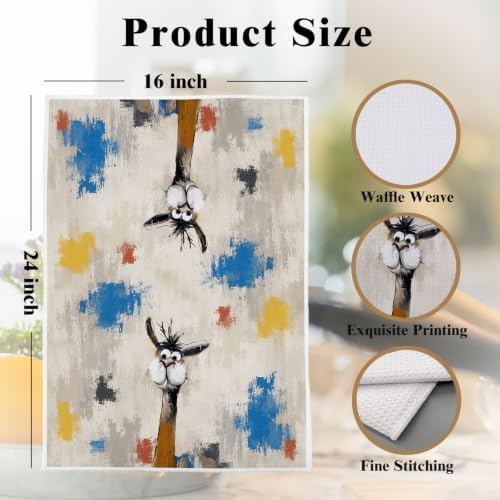 Whimsical Animals Kitchen Towels Set - Image 6