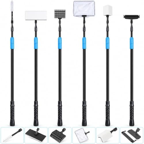 AquaMiracle 6 in 1 Aquarium Cleaning Tool Kit Fish Tank Cleaning Kit by AquaMiracle