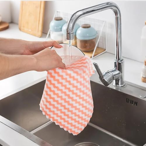 21 Pack Kitchen Towels Dish Towels Microfiber Cleaning Cloths – Ultra-Soft - Image 2