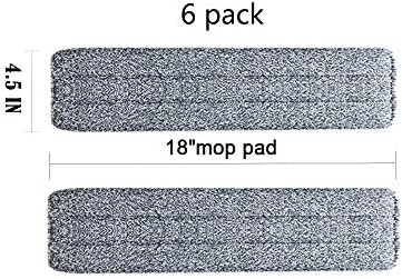 18 inch Mop Pads Replacement 6 Pack mop Heads Mop Refill - Image 2