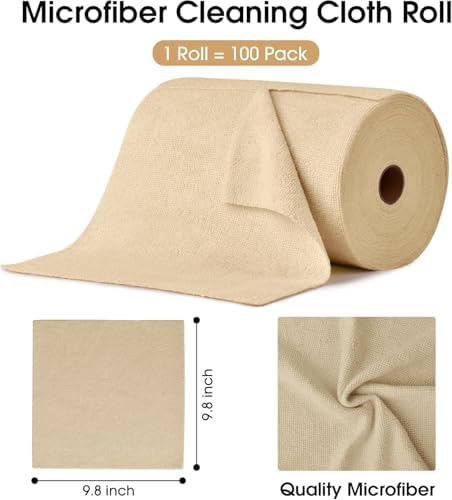 KitchLife Microfiber Cleaning Cloth Roll, 100 Pack - Image 2