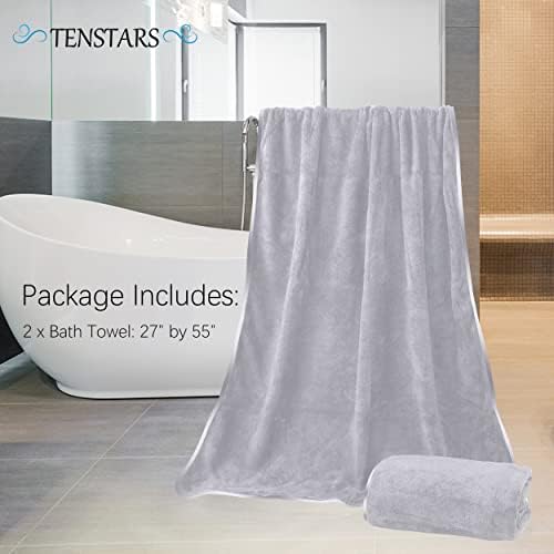 TENSTARS Silk Hemming Bath Towels - Image 2