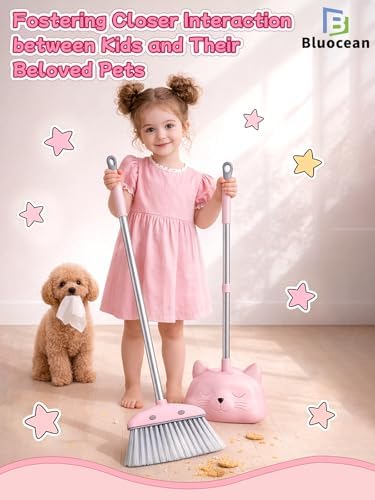 28'' Kids Mini Broom with Dustpan & Mop Set - Image 4