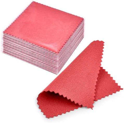 Jewelry Cleaning Cloths, Individually Wrapped Jewelry Polishing Cloths by SEVENWELL