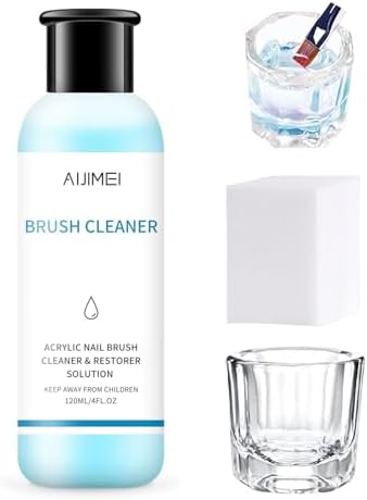Nail Brush Cleaner 120ml Gel Solution by AIJIMEI