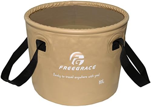 Freegrace Collapsible Water Bucket 10L Portable Camping Sink and Wash Basin by Freegrace