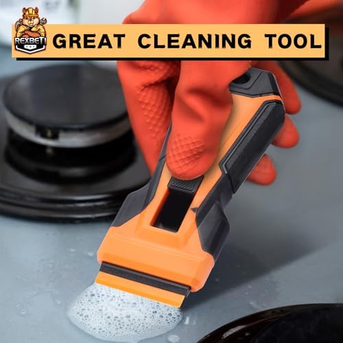 REXBETI Razor Blade Scraper Tool, Glass Stovetop Scraper - Image 3