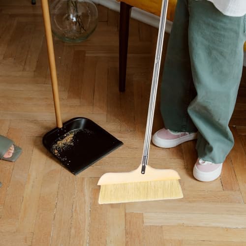 Wooden Broom Soft Bristle Indoor Sweeper - Image 7