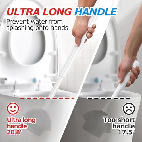 FORASTO 2IN1 Toilet Brush and Plunger Set - Image 2