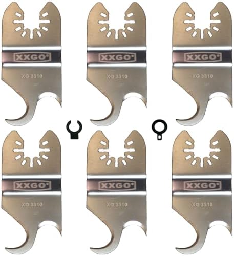 XXGO 6 Pcs Multitool Shingle Cutting Knife Hook Blade by XXGO