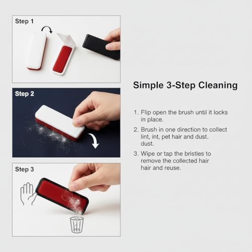 4Pcs Reusable Velvet Lint Brush - Image 4