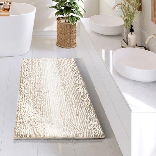 Hearth & Harbor Bathroom Rugs, Chenille Bath Mat - Image 2