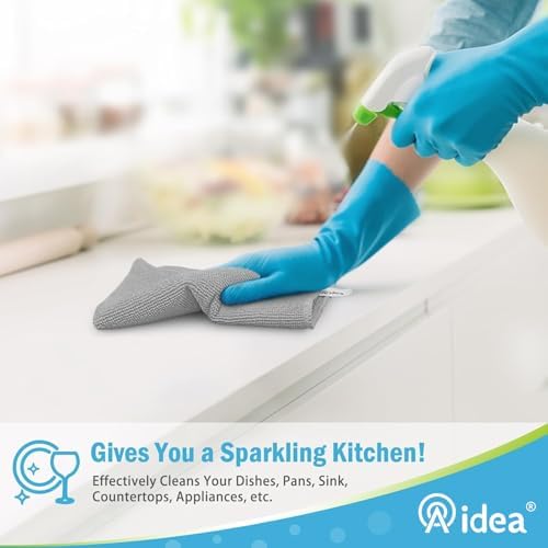 AIDEA Gray Microfiber Cleaning Cloth-8PK, Microfiber Towel - Image 5