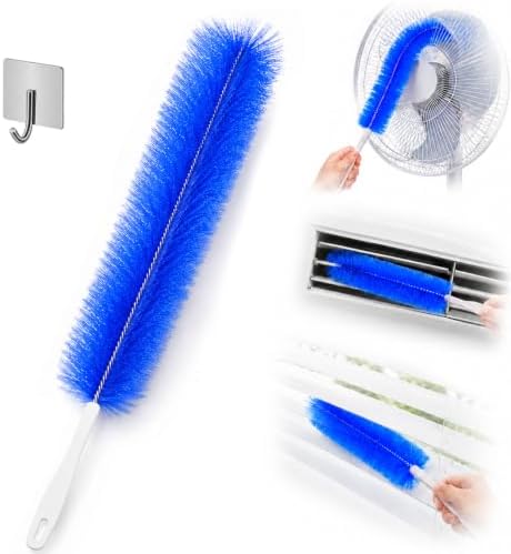 Bendable Microfiber Head, Reusable Dust Remover Fan Cleaning Brush by Unknown