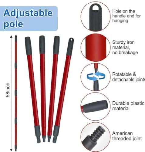 Microfiber Flat Mop Kit with Large Surface Dust Flat Mop - Image 3