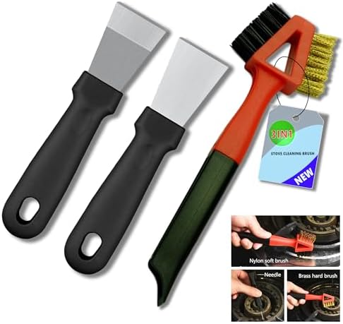 3Pcs, Brass Brush, Wire Brush, Metal Brush, Nylon Brush, Rust Cleaner by ZCircle