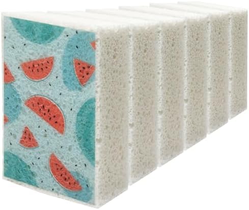 Scratch Scrub Sponge, 6 by Mainlyrunmakeupsuppliers