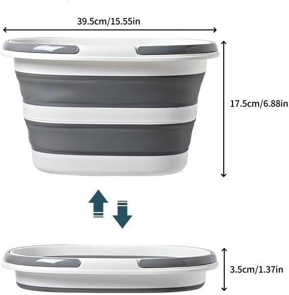 Foldable wash Basin, 16L Portable Foldable Bucket - Image 2