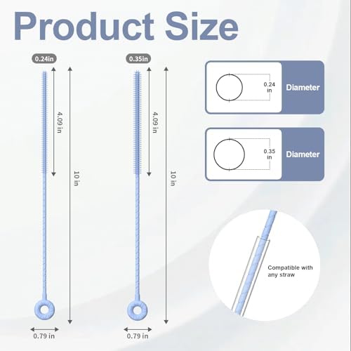 YOTIME Silicone Straw Cleaner Brush - Image 2