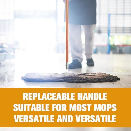 Sliner 6 Pcs Clip on Dust Mop Handle 51 Inch - Image 5