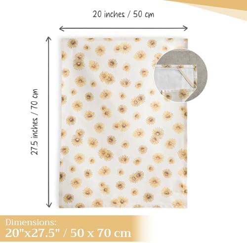 Maison d' Hermine Kitchen Towels Set of 3 Reusable 100% Cotton 27.50" x 20" - Image 4