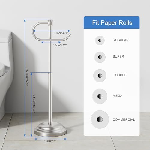 RUMOSE Toilet Paper Holder Stand - Image 6