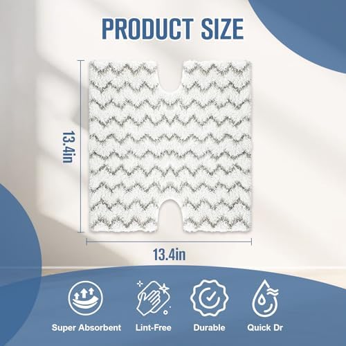 8 Pack Steam Mop Replacement Pads - Image 3